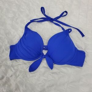 Victoria's Secret Electric Blue Underwire Bikini Top 34B